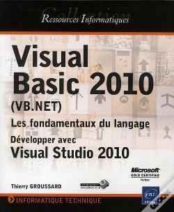 Capa do artigo Visual Basic 2010 (Vb.Net) ; Les Fondamentaux Du Langage ; Développer Avec Visual Studio 2010