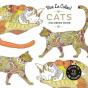 Vive Le Color Cats Coloring Book - Preview