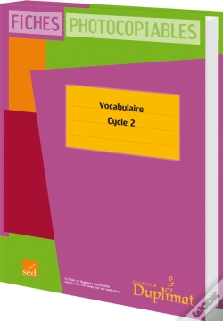 Capa do artigo Vocabulaire Cycle 2 ; 30 Fiches Photocopiables