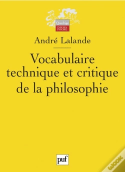 Capa do artigo Vocabulaire Technique Et Critique De La Philosophie (2e Édition)