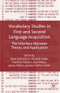 Vocabulary Studies In First And Second Language Acquisition - Preview