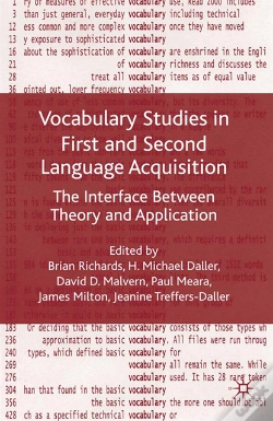 Capa do artigo Vocabulary Studies In First And Second Language Acquisition