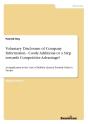 Voluntary Disclosure Of Company Information - Costly Additions Or A Step Towards Competitive Advantage? - Preview