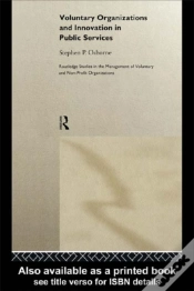 Capa do artigo Voluntary Organizations And Innovation In Public Services
