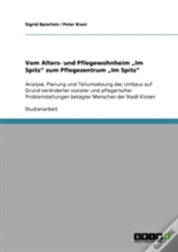 Capa do artigo Vom Alters- Und Pflegewohnheim Ã¢Â‚¬Å¾Im Spitz" Zum Pflegezentrum Ã¢Â‚¬Å¾Im Spitz"