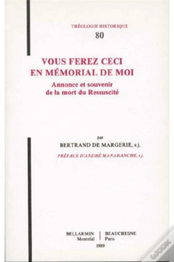 Capa do artigo Vous Ferez Ceci En Memorial De Moi