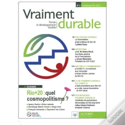 Capa do artigo Vraiment Durable N 2 Le Sommet Rio+20
