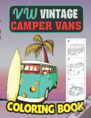 Vw Vintage Camper Vans Coloring Book