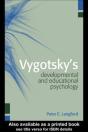 Vygotsky'S Developmental And Educational Psychology - Preview