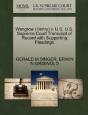 Wangrow (Henry) V. U.S. U.S. Supreme Court Transcript Of Record With Supporting Pleadings - Preview