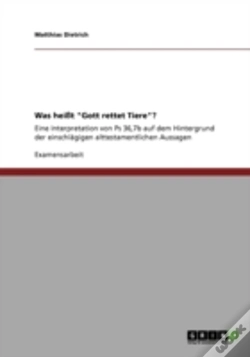 Capa do artigo Was Heit "Gott Rettet Tiere"?