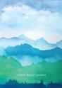 Watercolor Blue & Green Hills - Dotted Bullet Journal - Preview