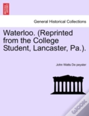 Capa do artigo Waterloo.  Reprinted From The College St
