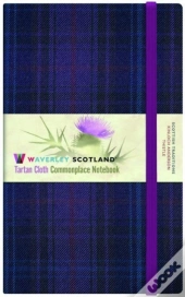 Waverley Thistle Tartan Cloth Hardback Large Commonplace Notebook/Journal