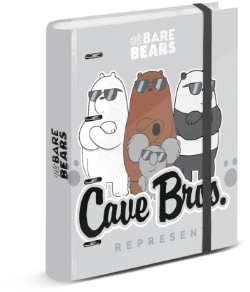 Capa do artigo We Bare Bears Cave Pasta de 4 Anéis Papel Quadriculado, Multicolorido