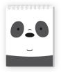 We Bare Bears Panda Caderno Espiral, Branca - Preview