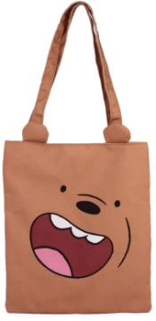 Capa do artigo We Bare Bears Pardo Saco de Pano Shopping Bag, Marrom