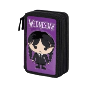 Capa do artigo Wednesday Chibi Estojo para Lápis Completo Triplo, Lilás
