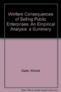 Welfare Consequences Of Selling Public Enterprises - Preview