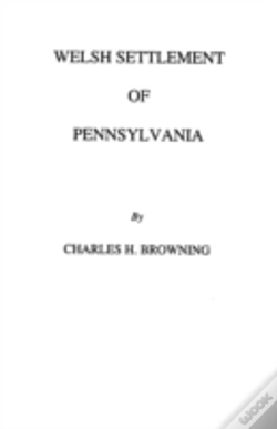 Capa do artigo Welsh Settlement Of Pennsylvania (1912)