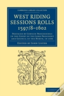 Capa do artigo West Riding Sessions Rolls, 1597/8â€“1602
