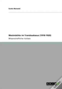Capa do artigo Westmaã‚Â¤Chte Im Transkaukasus (1918-1920)