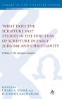 'What Does The Scripture Say?' Studies In The Function Of Scripture In Early Judaism And Christianit - Preview