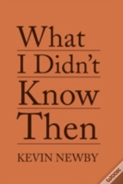 Capa do artigo What I Didn'T Know Then