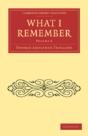 What I Remember - Preview