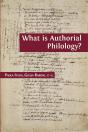 What Is Authorial Philology? - Preview