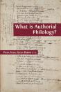 What Is Authorial Philology? - Preview