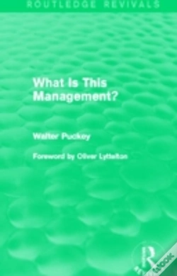 Capa do artigo What Is This Management? (Routledge Revivals)