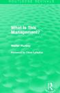 What Is This Management? (Routledge Revivals) - Preview