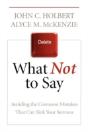 What Not To Say - Preview