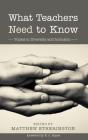 What Teachers Need To Know - Preview