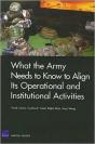 What The Army Needs To Know To Align Its Operational And Institutional Activities - Preview