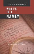 What'S In A Name?
