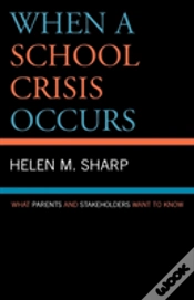 Capa do artigo When A School Crisis Occurs