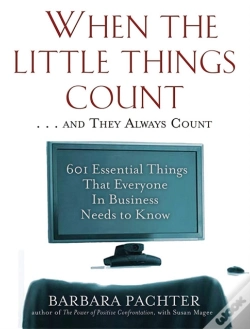 Capa do artigo When The Little Things Count . . . And They Always Count