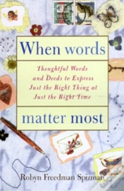 Capa do artigo When Words Matter Most