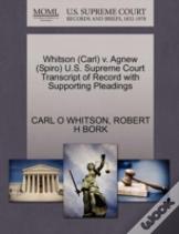 Whitson (Carl) V. Agnew (Spiro) U.S. Supreme Court Transcript Of Record With Supporting Pleadings