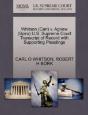 Whitson (Carl) V. Agnew (Spiro) U.S. Supreme Court Transcript Of Record With Supporting Pleadings - Preview