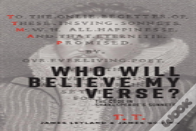 Who Will Believe My Verse?