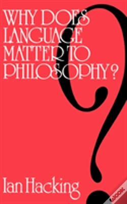 Capa do artigo Why Does Language Matter To Philosophy?