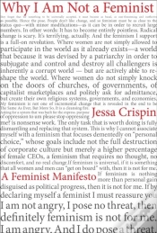 Capa do artigo Why I Am Not A Feminist