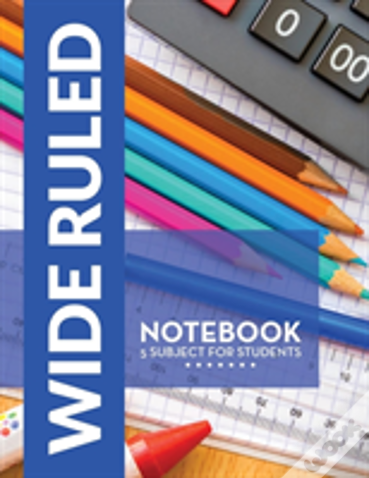 Wide Ruled Notebook - 5 Subject For Students