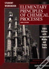 Capa do artigo Wie Elementary Principles Of Chemical Processes, Third Edition With Cd, With Student Workbook To Accompany Elementary Principles Set, Third Edition