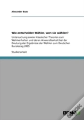 Wie Entscheiden Waã‚Â¤Hler, Wen Sie Waã‚Â¤Hlen?