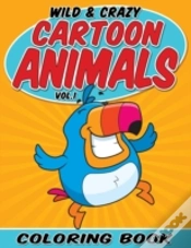 Capa do artigo Wild & Crazy Cartoon Animals Coloring Book