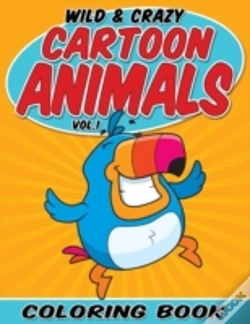 Capa do artigo Wild & Crazy Cartoon Animals Coloring Book